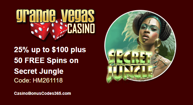 Grande Vegas Casino $100 No Deposit Bonus Codes 2020